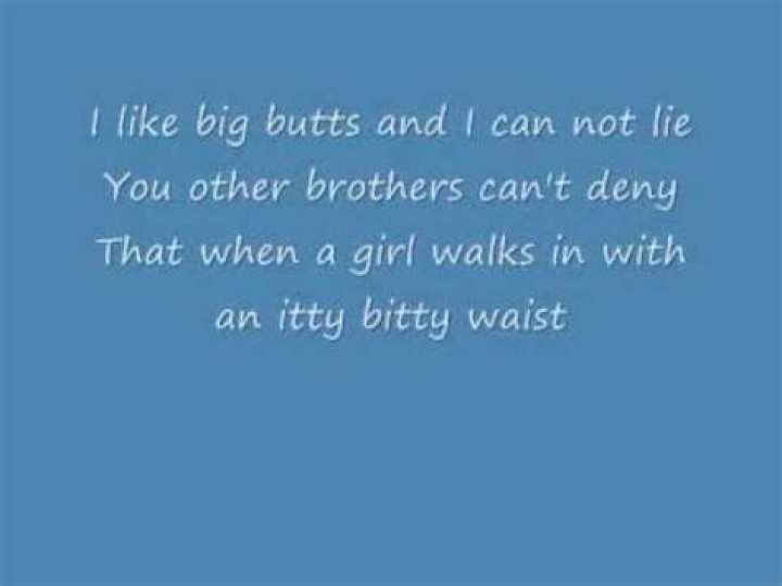 I like big buts lyrics
