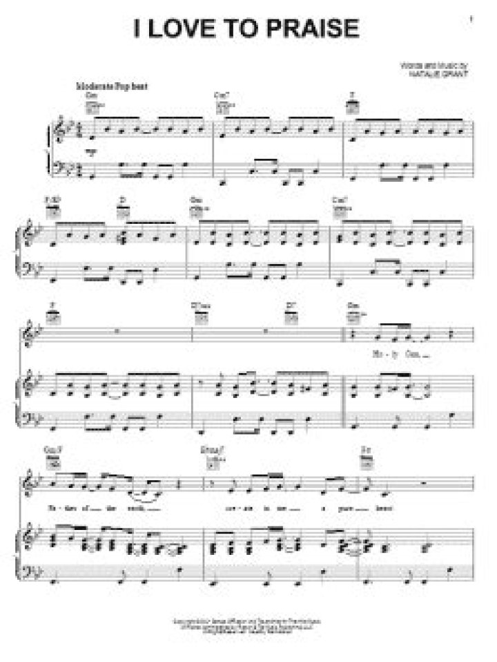 I love to praise lyrics