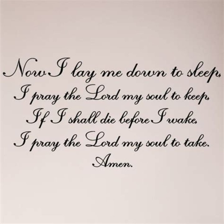 I pray the lord my soul to take lyrics