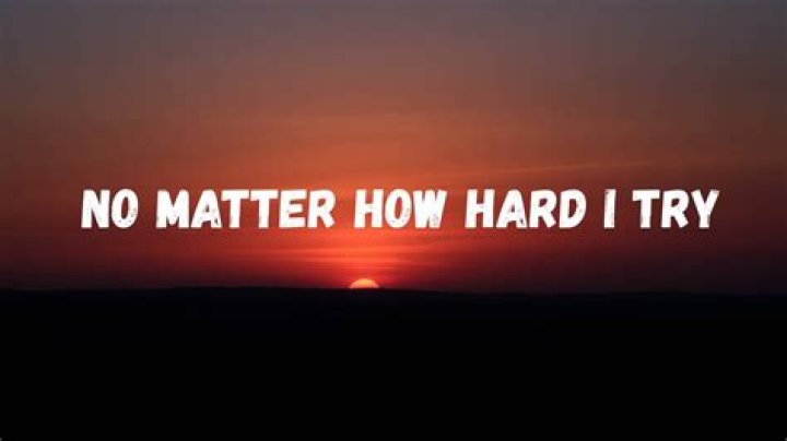 I tried to forget you but i just cant no matter how hard i tried lyrics