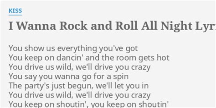 I wanna rock with you all night long lyrics