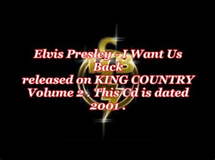 I want us back elvis lyrics