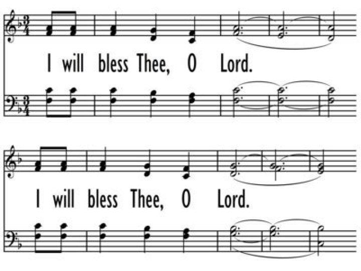 I will bless thee o lord lyrics