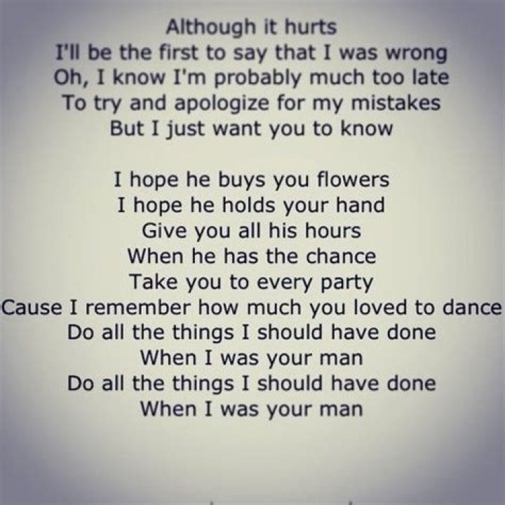 I wish i was your man lyrics