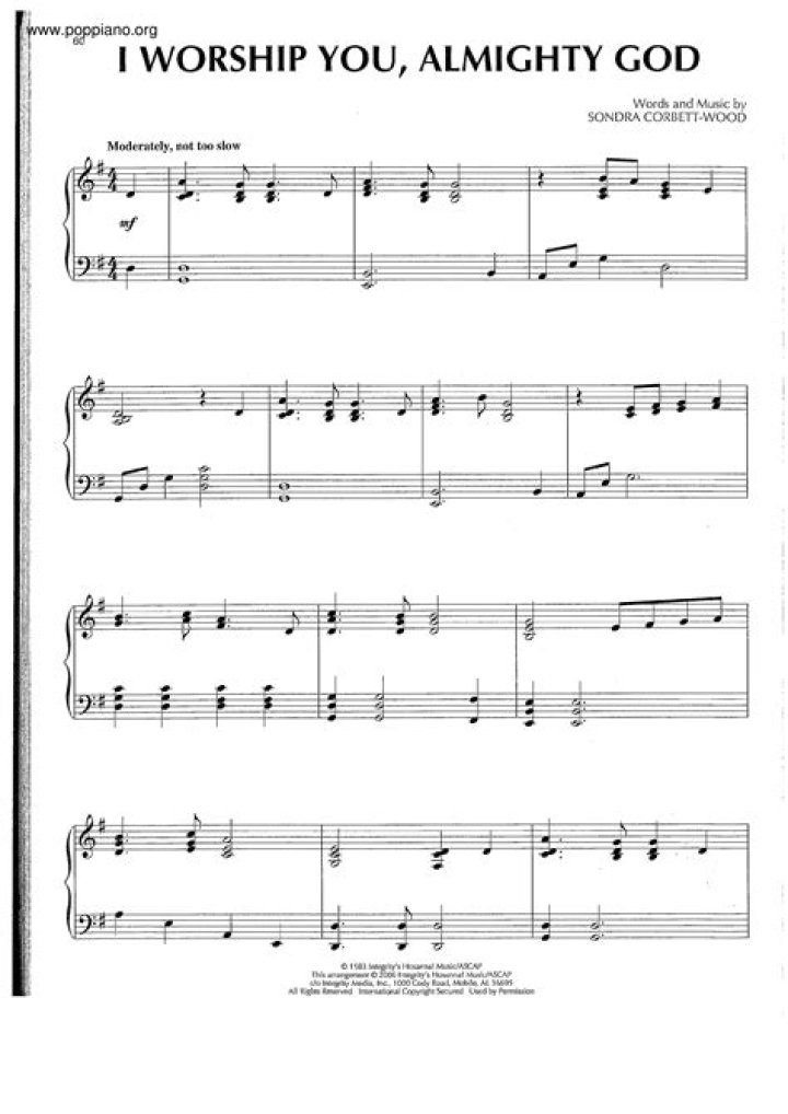 I worship you almighty god by joe pace lyrics