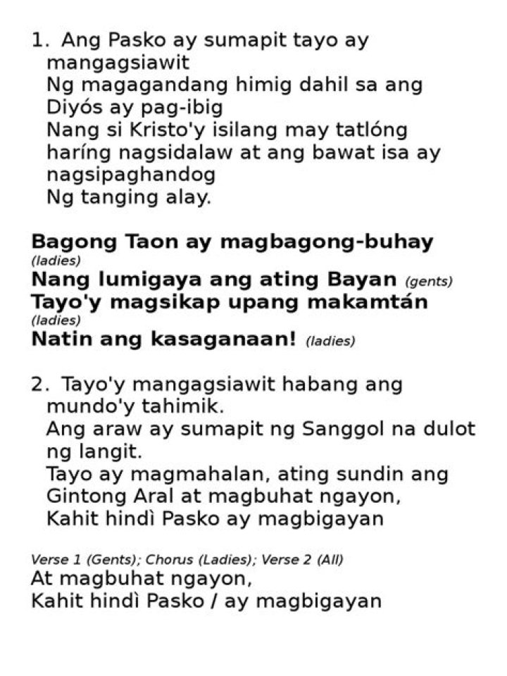 Ilocano ang pasko ay sumapit lyrics