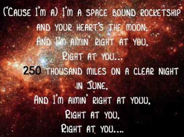 Im spacebound lyrics