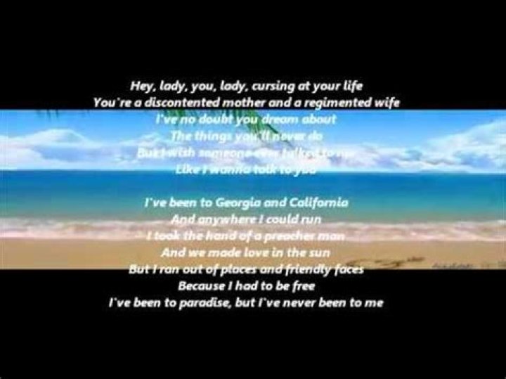 Ive been to paradise lyrics