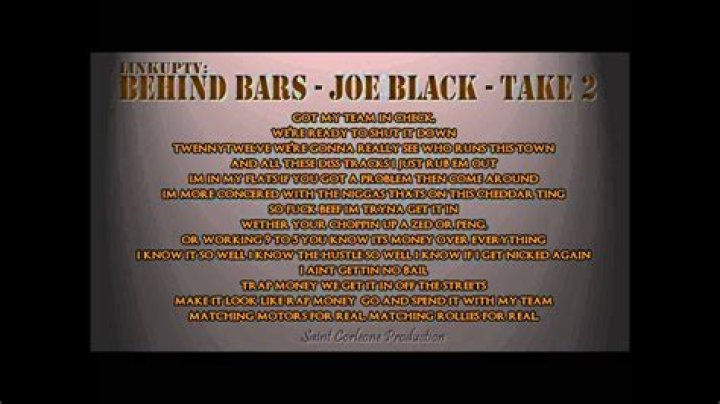 Joe Black Behind Barz Lyrics English Translation