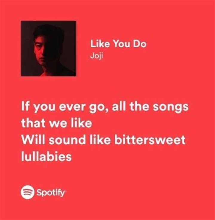 Joji like u do lyrics