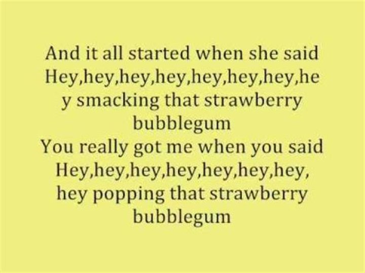 Justin Timberlake Strawberry Bubblegum Lyrics