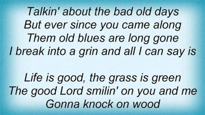 Kenny chesney life is good lyrics
