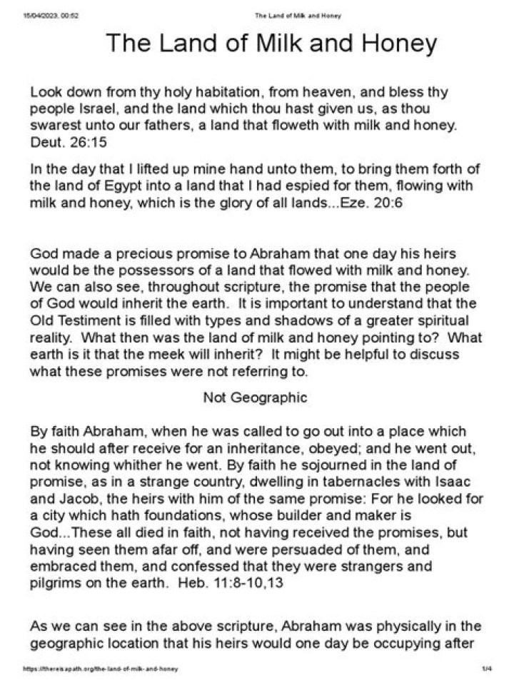 Land of milk and honey lyrics