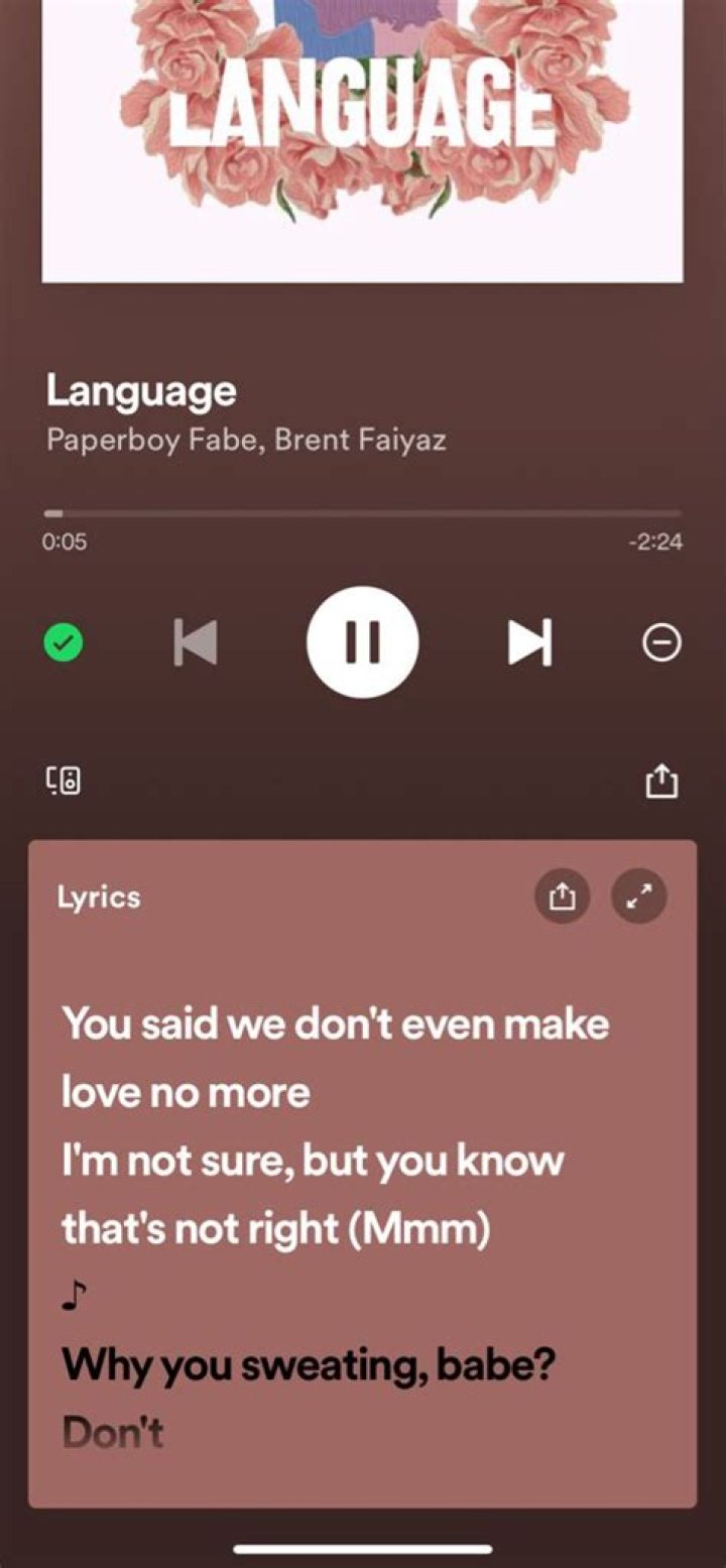 Language brent fiyaez lyrics