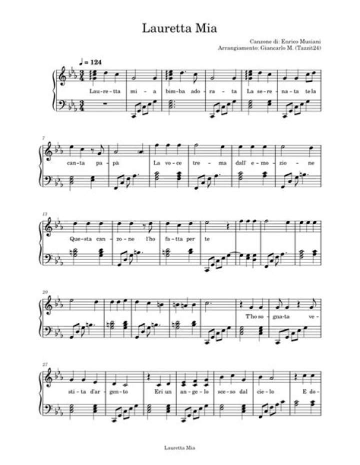 Lauretta mia enrico musiani lyrics