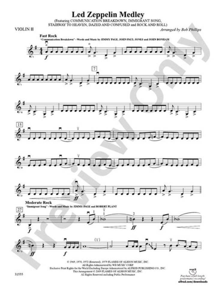 Led zeppelin medley lyrics