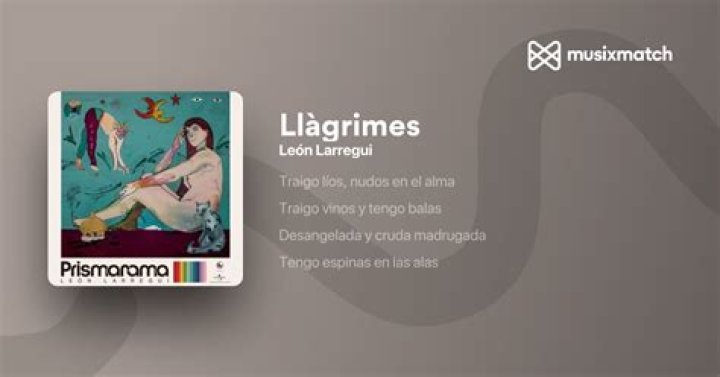 León Larregui Llàgrimes Lyrics