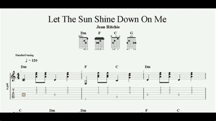 Let the sun shine down on me lyrics