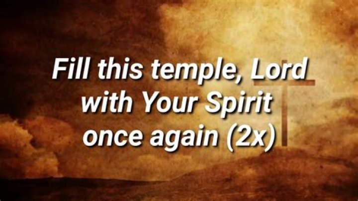 Let your praise fill this temple lyrics