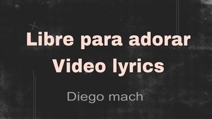 Libre para adorar lyrics
