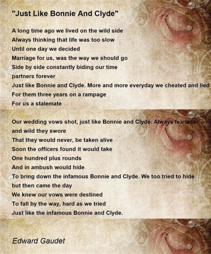 Like bonnie and clyde just walked in lyrics