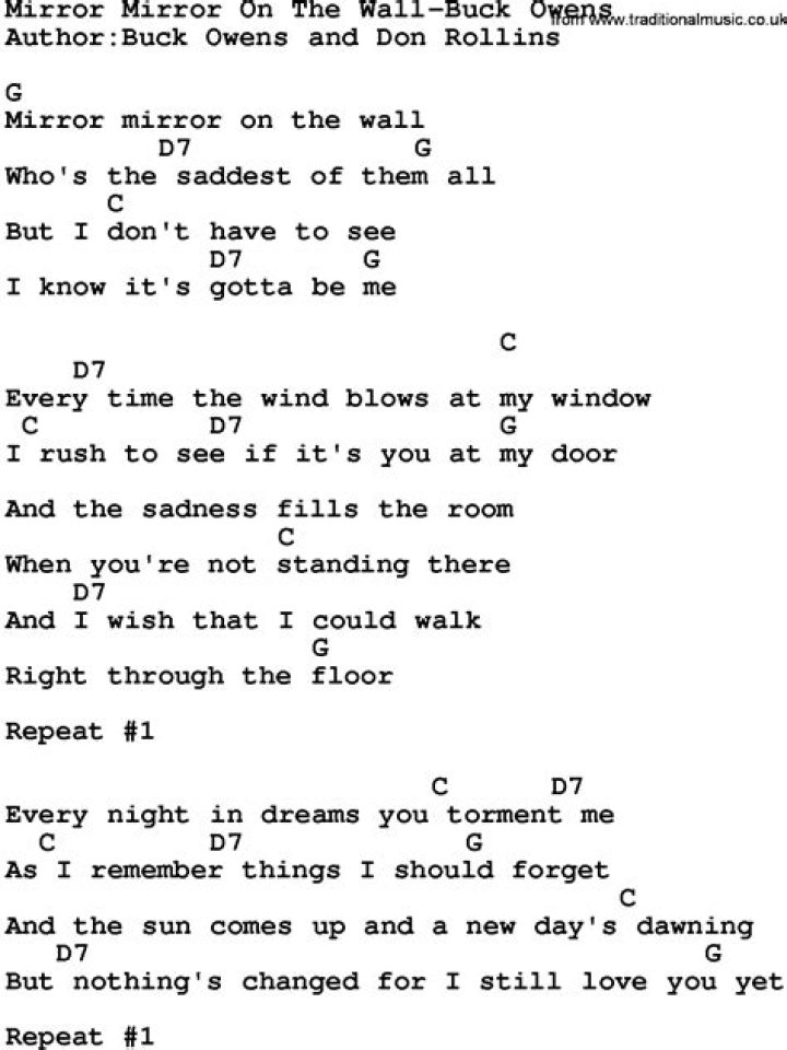 Looking through rearview mirror country song lyrics