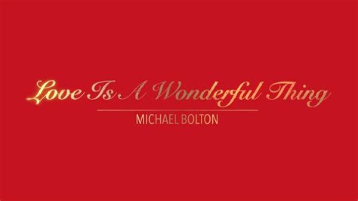 Love is a wonderful thing michael bolton lyrics
