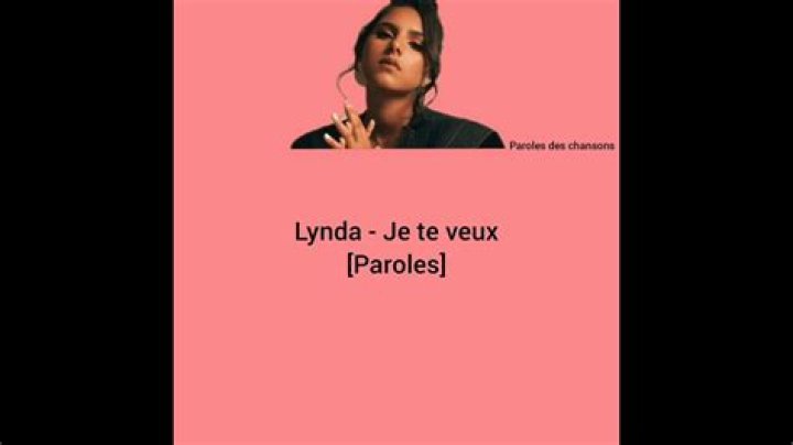 Lynda Je Te Veux Lyrics English Translation