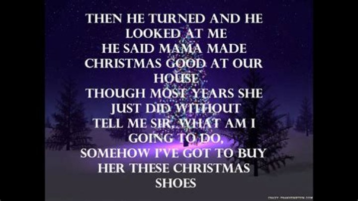 Mamas christmas shoes lyrics