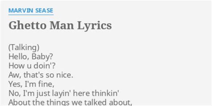 Marvin sease lyrics