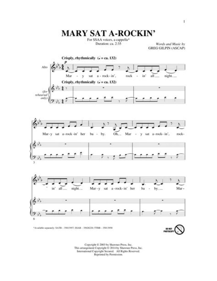 Mary sat.a rockin lyrics