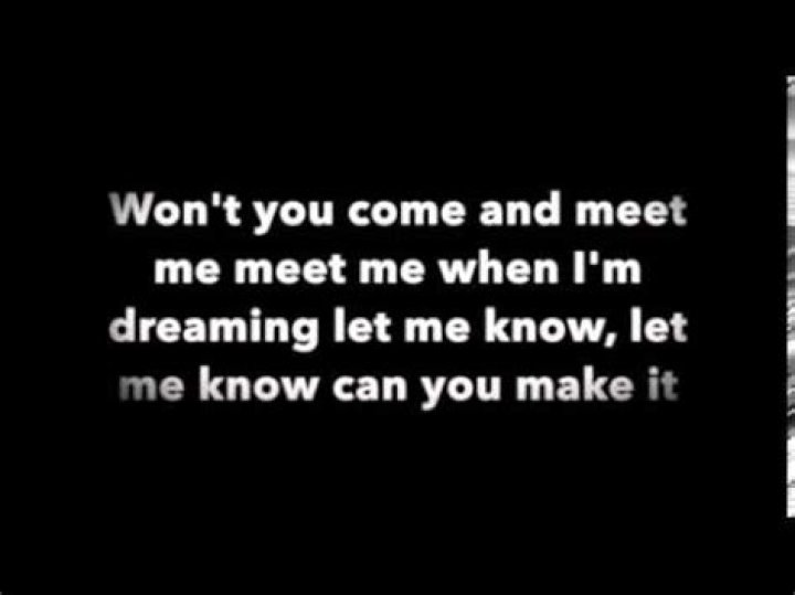 Meet you in my dreams lyrics
