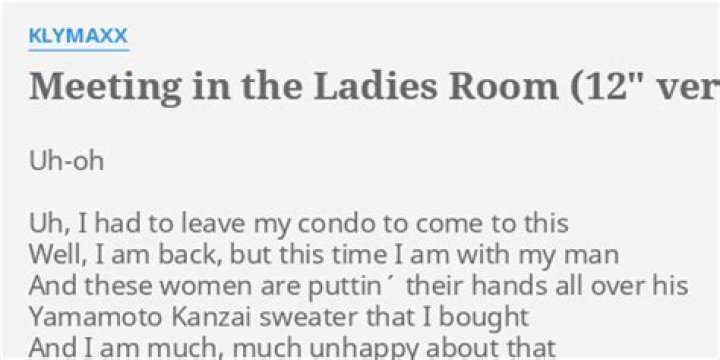 Meeting in the ladies room lyrics