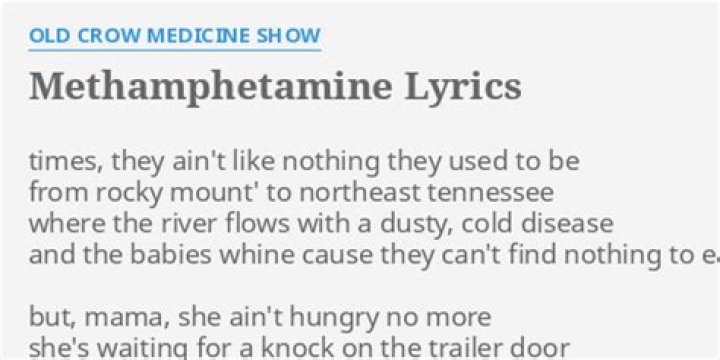 Methamphetamine lyrics