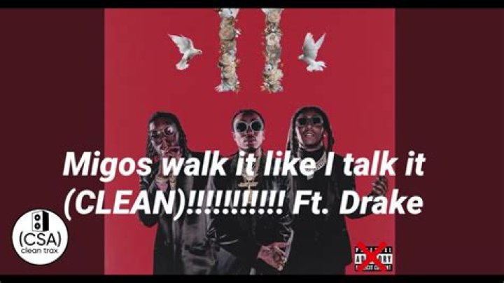 Migos clean walk it like i talk it lyrics
