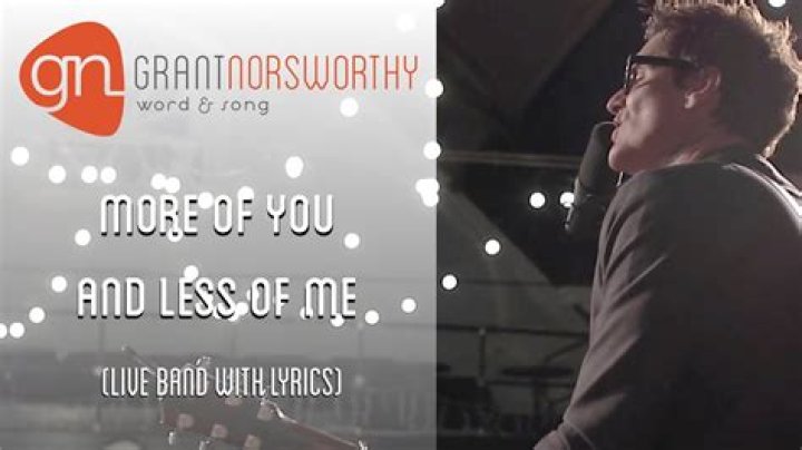 More of you and less of me by don mon lyrics