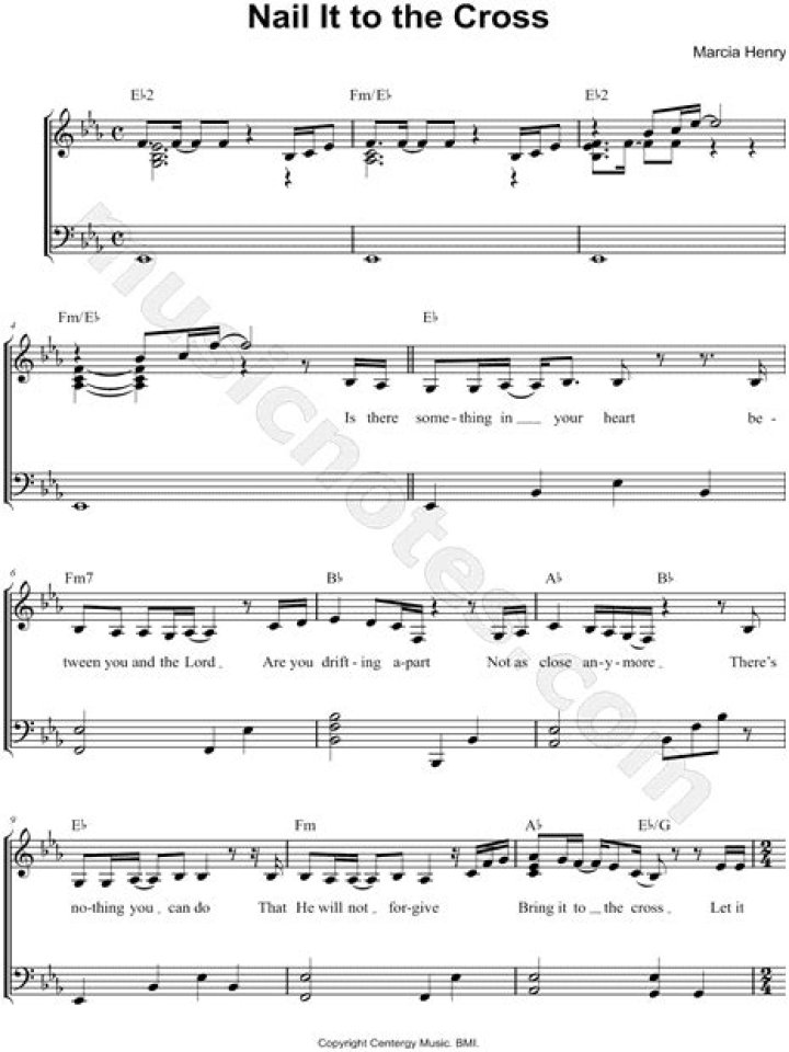 Nail it to the cross lyrics