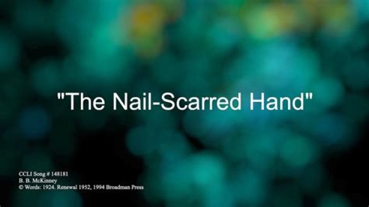 Nail scarred hand lyrics
