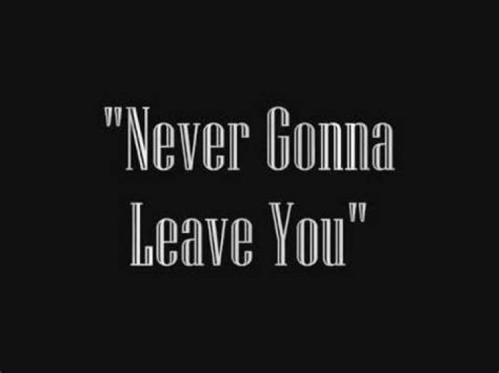 Never gonna leave you tonight lyrics