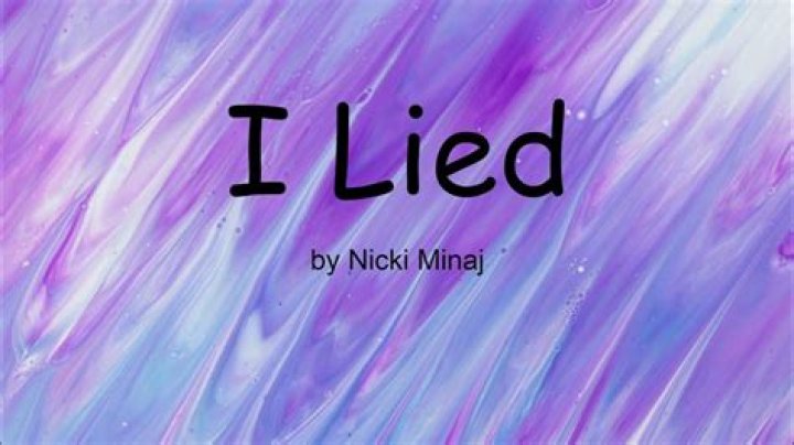 Nicki minaj i lied clean lyrics