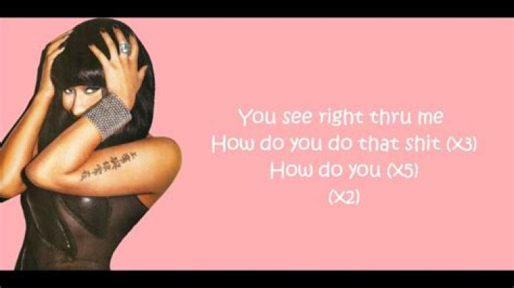 Nicki minaj right thru me lyrics