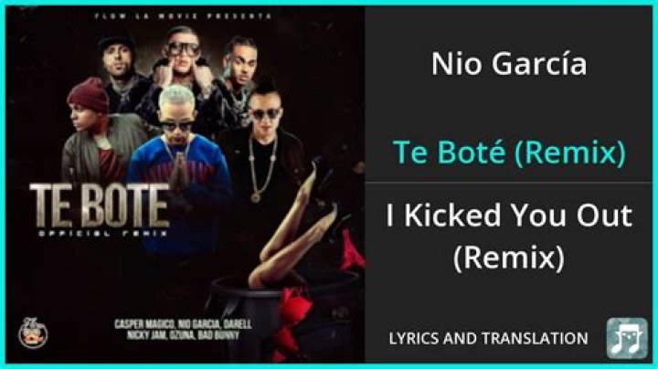 Nio García Te Boté (Remix) Lyrics English Translation
