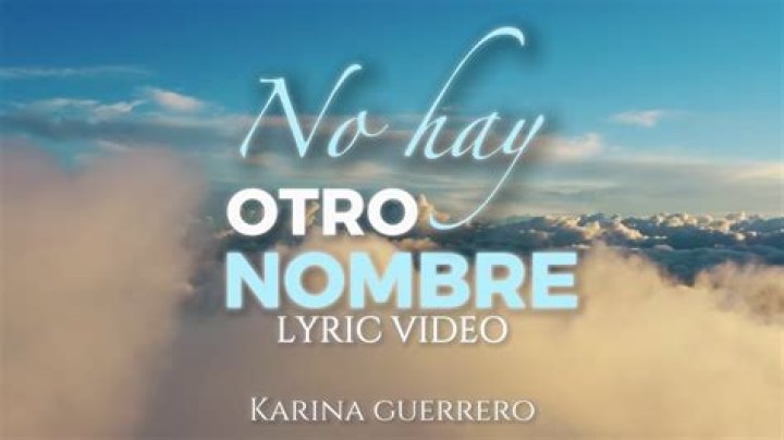 No hay otro nombre lyrics