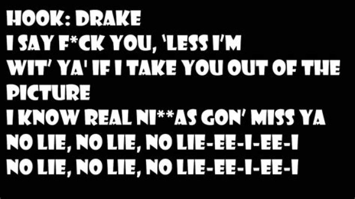 No lie drake lyrics