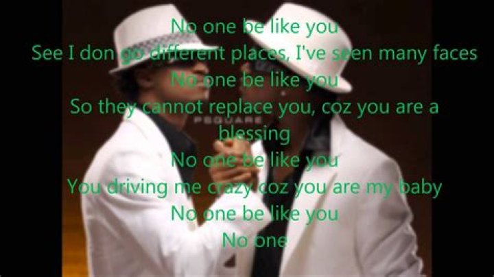 No one like you by psquare lyrics