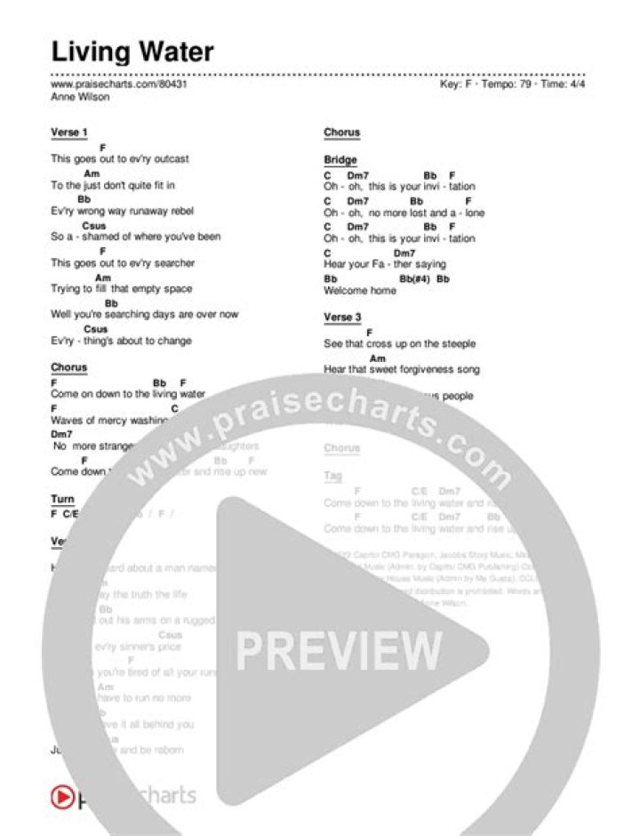 O living water lyrics