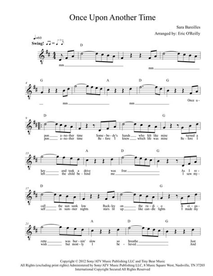 Once upon a another time (reprise) lyrics