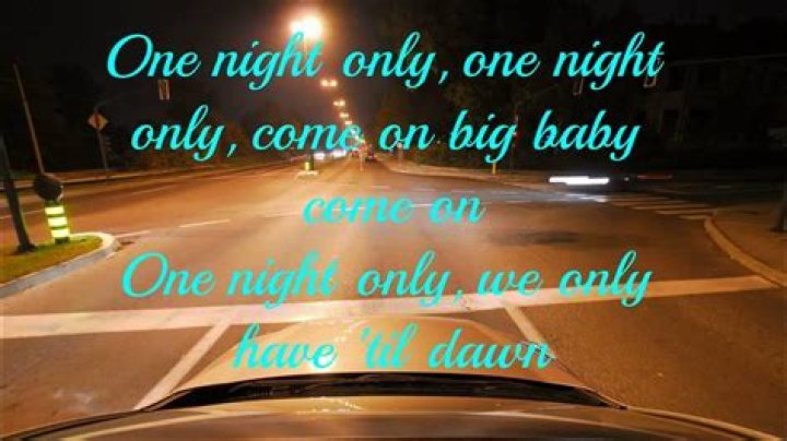 One night only lyrics
