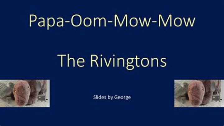 Papa oom mow mow lyrics