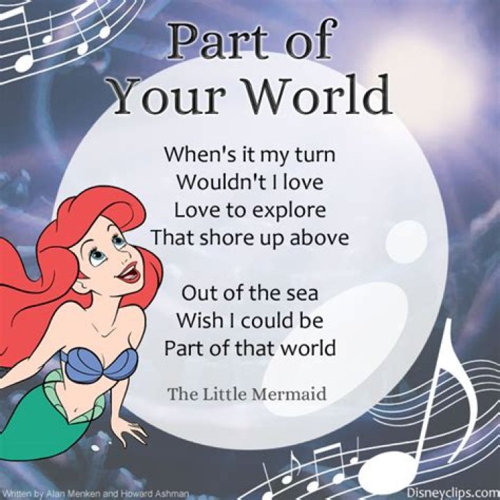 Part of your world zephanie lyrics